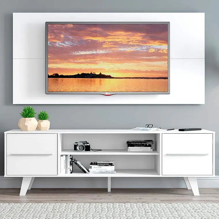 RACK PARA TV COPENHAGEN BLANCO (136 X 39 X 54 CM) 5