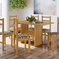 COMEDOR CAMPO 6 SILLAS MADERA MACIZA CANELA (140 X 75 X 98 CM) - Miniatura 2