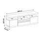 RACK MUNIQUE FREIJO Y MARFIL (180 X 41,5 X 62 CM) - Miniatura 3