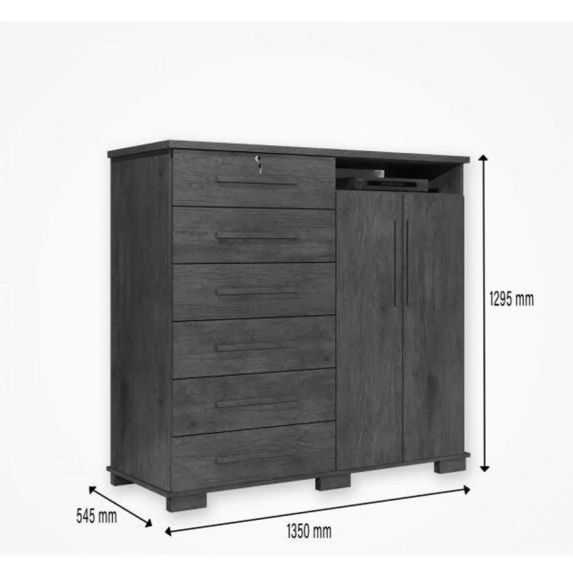 COMODA COLISEO CEDRO/MARFIL (135 X 54,5 X 129,5 CM) 3