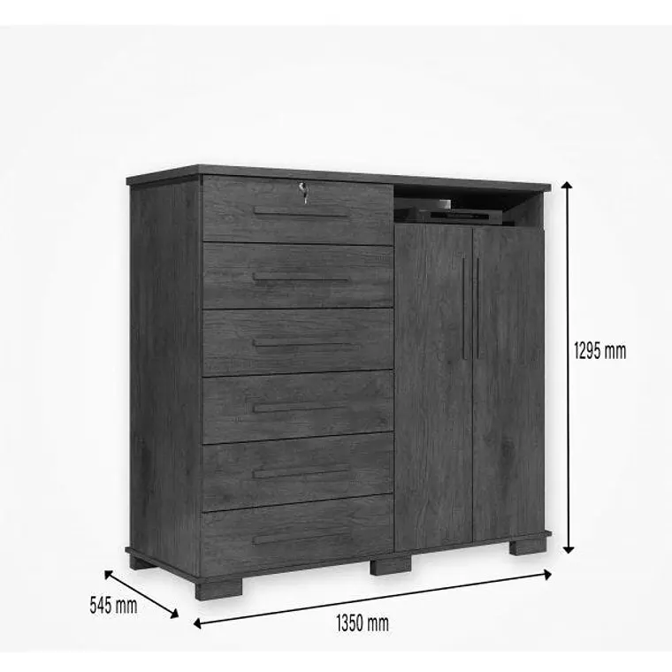 COMODA COLISEO CEDRO/MARFIL (135 X 54,5 X 129,5 CM) 3
