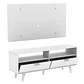 RACK CON PANEL OSLO BLANCO (RACK 136 X 39 X 54 / PANEL 136 X 72 CM) - Miniatura 4