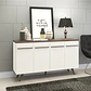 BUFFET ZAL 4 PUERTAS MARFIL-RUSTICO (160 X 38.5 X 89.4 CM) - Miniatura 2