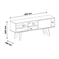 RACK VIP CANELA CON MARFIL (160 X 40 X 65 CM) - Miniatura 6