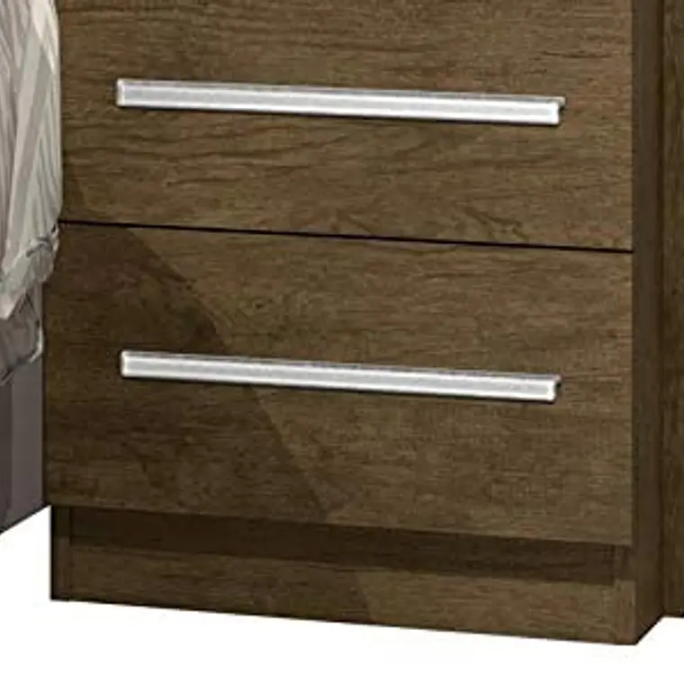 CABECERA MÁS 2 VELADORES DE CAMA DETROIT 2 PLAZAS (262 X 40 X 106 CM) 2