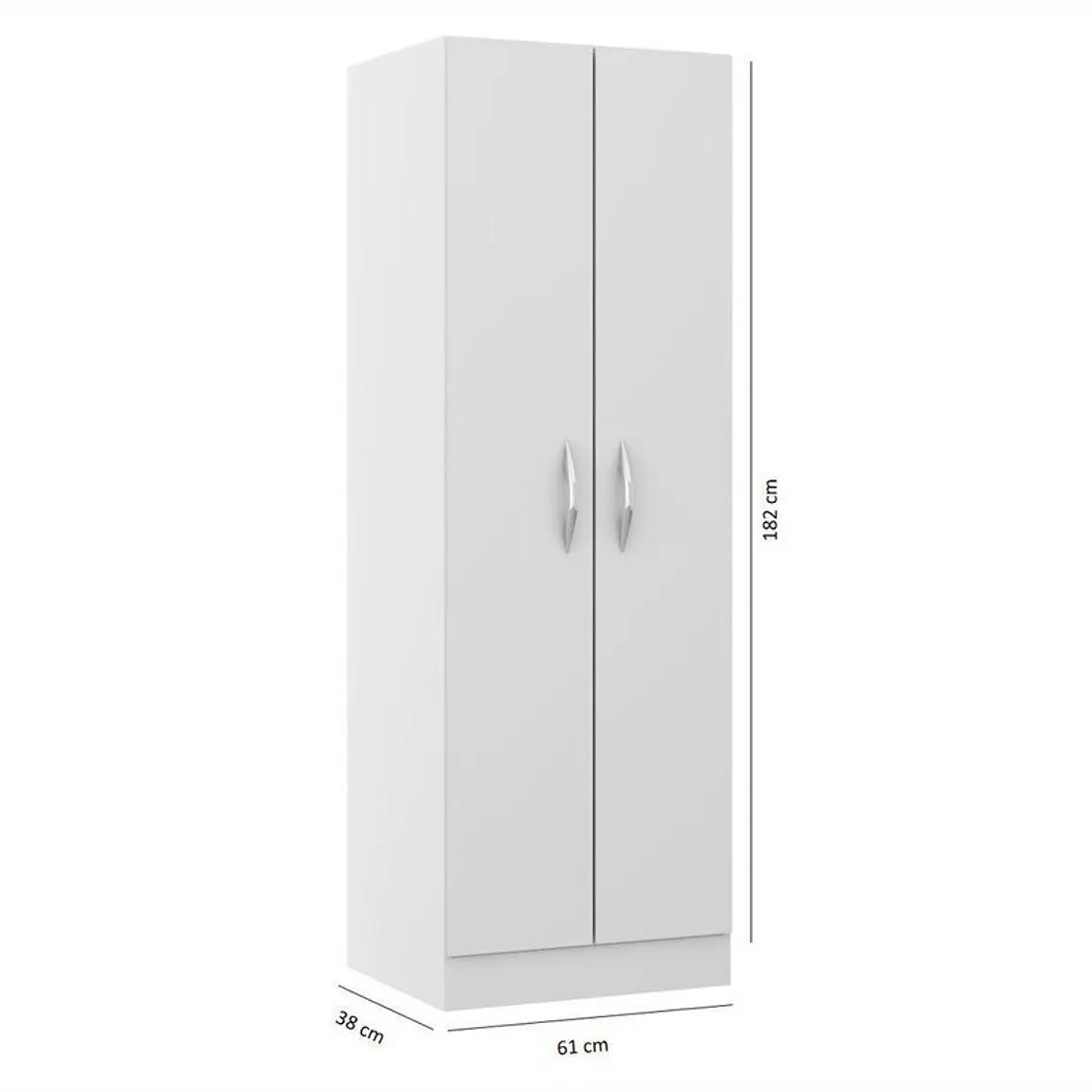 MUEBLE MULTI 2 PUERTAS BLANCO (61 X 38 X 182 CM) 2