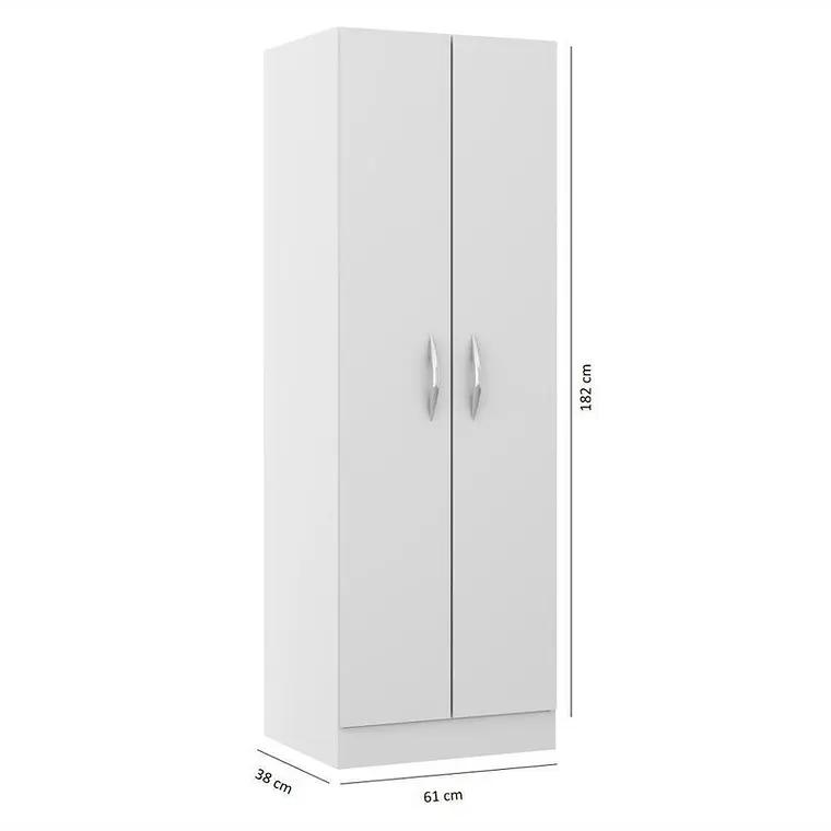MUEBLE MULTI 2 PUERTAS BLANCO (61 X 38 X 182 CM) 2