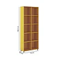 ESTANTE YIMA 10 NICHOS AMARILLO (74 X 30 X 185 CM) - Miniatura 3