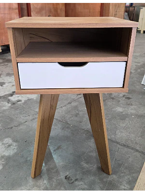 MESA AUXILIAR VIP FREIJO - BLANCO (44 X 35 X 73 CM)