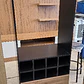 VITRINA JAYA BAR 1 CAJON 1 GABETA NEGRO-RUSTICO (61.3 X 40 X 176 CM) - Miniatura 3