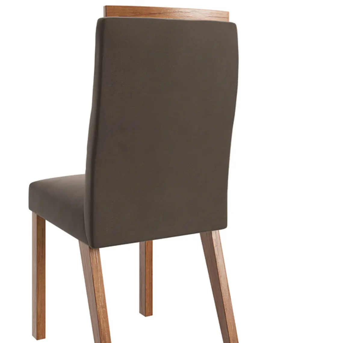COMEDOR CRUZ VIDRIO NEGRO CON 6 SILLAS JOLI MARRÓN (160 X 90 X 78 CM) 5