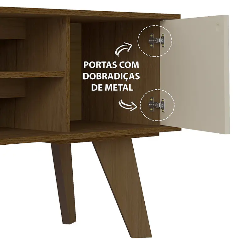 RACK FRANK RÚSTICO CON MARFIL (120 X 40 X 65 CM) 4
