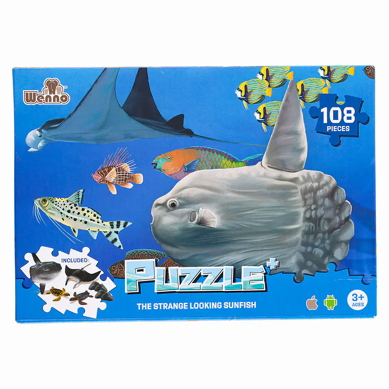  PUZZLE ANIMALES MARINOS + FIGURAS (108 PIEZAS) 1