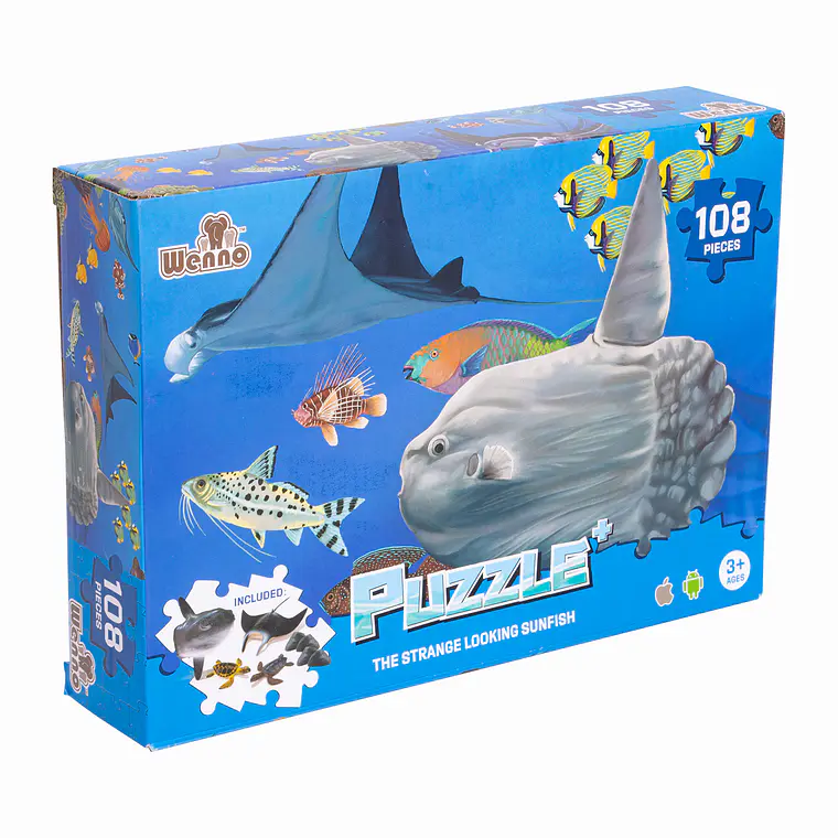  PUZZLE ANIMALES MARINOS + FIGURAS (108 PIEZAS) 2