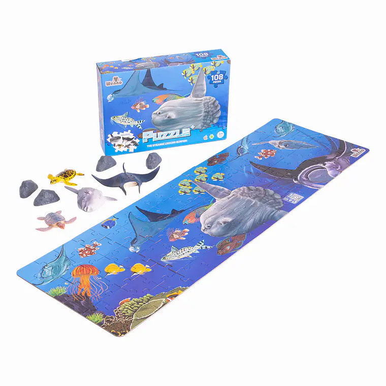  PUZZLE ANIMALES MARINOS + FIGURAS (108 PIEZAS) 3
