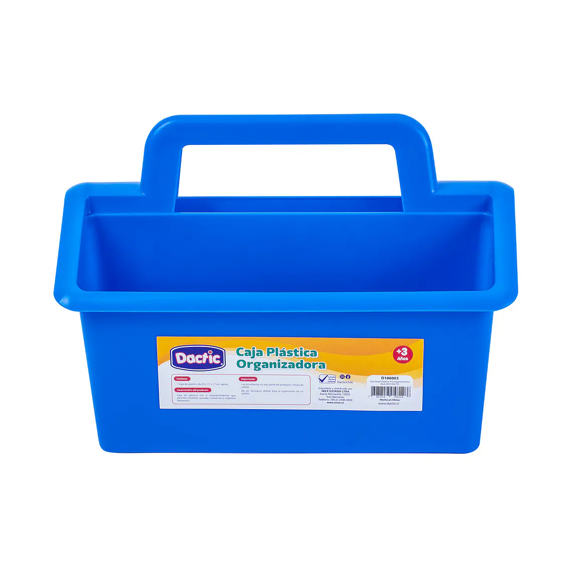  CAJA ORGANIZADORA 4 COMPARTIMENTOS (16 x 16 x 23 xm) 2