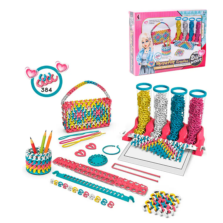  SET CARTERA Y BRAZALETE PARA ARMAR (384 PIEZAS)  1