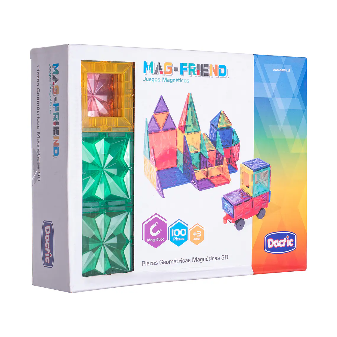 PIEZA GEOMÉTRICA MAGNÉTICA 3D (100 PIEZAS) 2