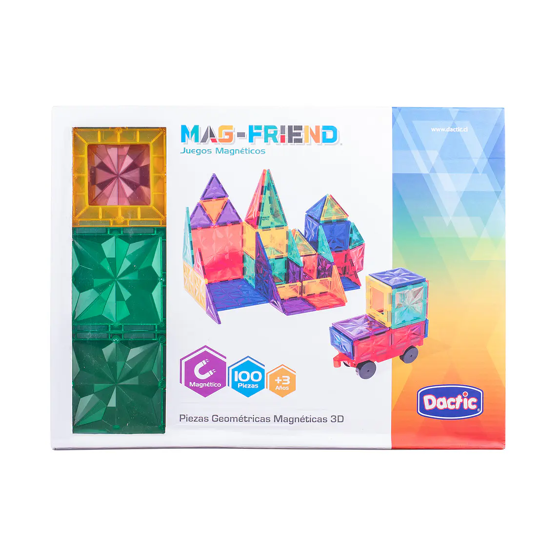  PIEZA GEOMÉTRICA MAGNÉTICA 3D (100 PIEZAS) 22