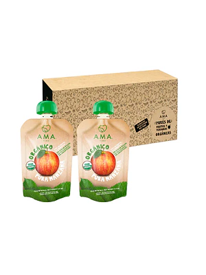 PACK 32 UNID-  PURÉ MANZANA ORGÁNICO 90G (FECHA DE VENCIMIENTO: 11-10-26)