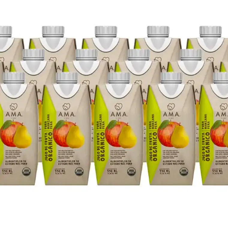 PACK 18 UNID- JUGO MANZANA PERA ORGÁNICO 330CC (FECHA DE VENCIMIENTO: 24-12-26) 1