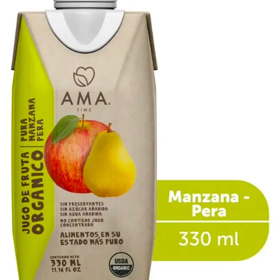 PACK 18 UNID- JUGO MANZANA PERA ORGÁNICO 330CC (FECHA DE VENCIMIENTO: 24-12-26) 3