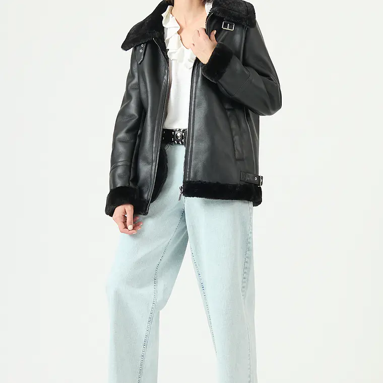 CHAQUETA CASUAL NEGRO (TALLA L) 3