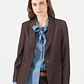 CHAQUETA CUELLO SASTRE CHOCOLATE (TALLA 40 y 42) - Miniatura 3