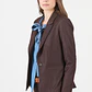CHAQUETA CUELLO SASTRE CHOCOLATE (TALLA 40 y 42) - Miniatura 4