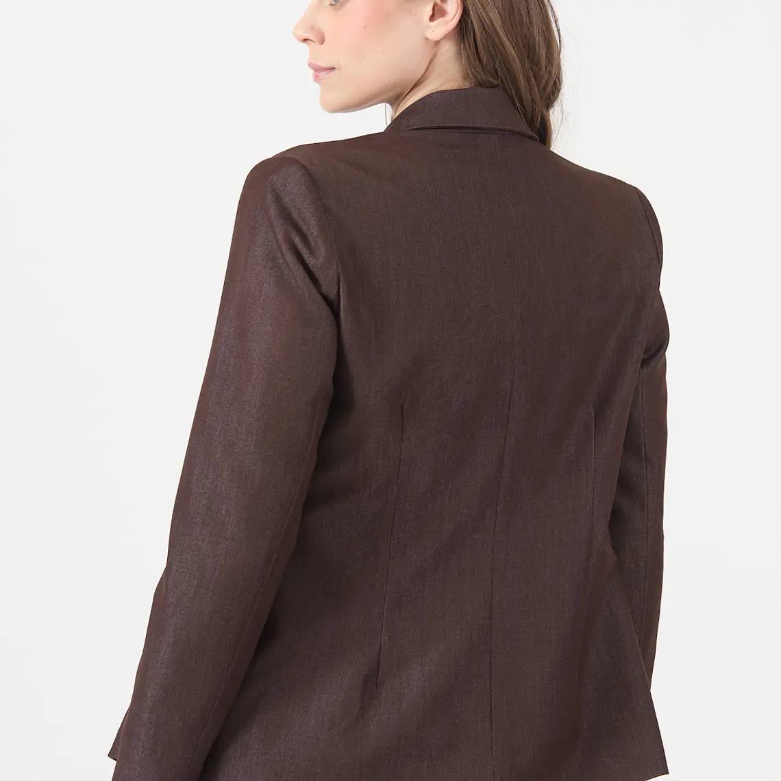 CHAQUETA CUELLO SASTRE CHOCOLATE (TALLA 40 y 42) 5