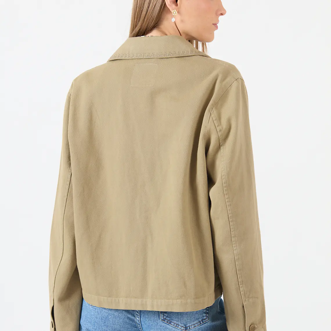 CHAQUETA CUELLO CAMISERO VERDE (TALLA M a XL) 5