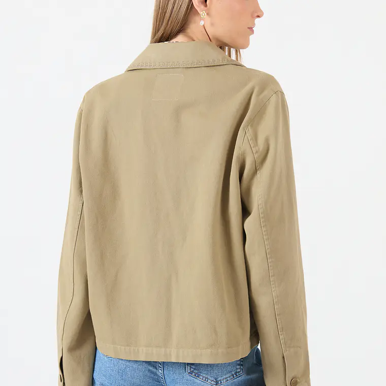 CHAQUETA CUELLO CAMISERO VERDE (TALLA M a XL) 5