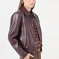 CHAQUETA CASUAL CUELLO CAMISERO COLOR BURDEO (TALLA M a XL) - Miniatura 5