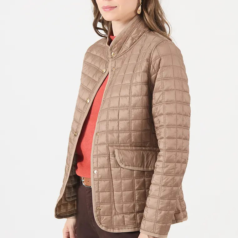 CHAQUETA CUELLO MAO COLOR BEIGE (TALLA L) 3