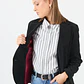 CHAQUETA CASUAL CUELLO SASTRE NEGRO (TALLA S a XL) - Miniatura 2