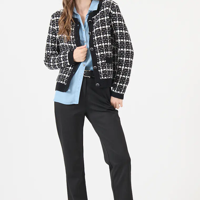 PANTALON STRAIGHT NEGRO (TALLA 36) 1