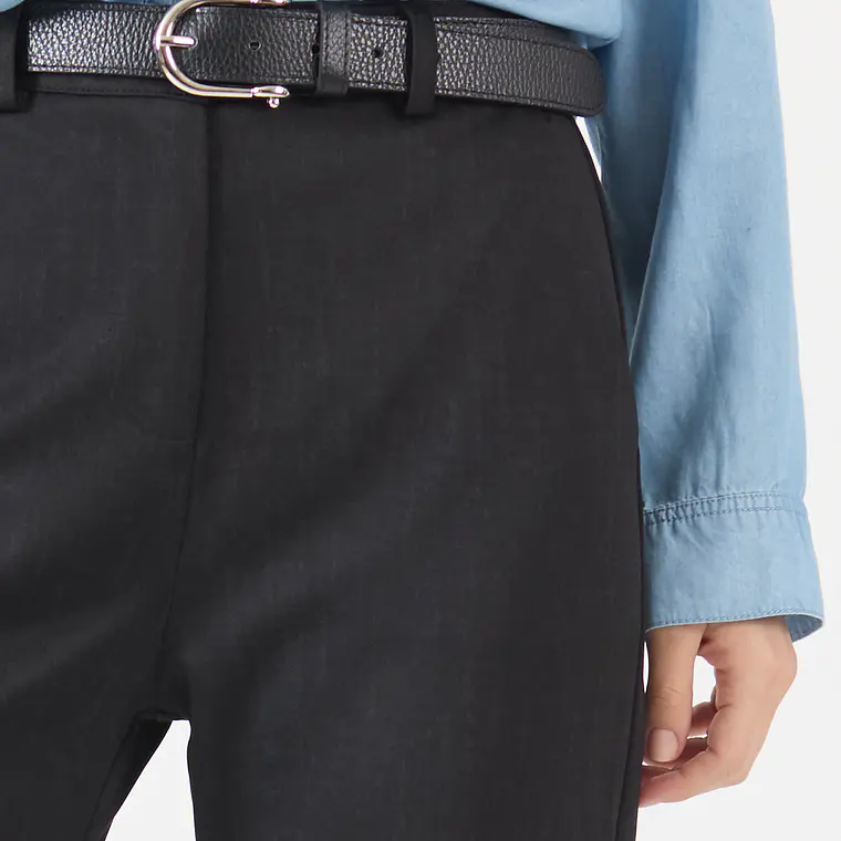 PANTALON STRAIGHT NEGRO (TALLA 36) 2