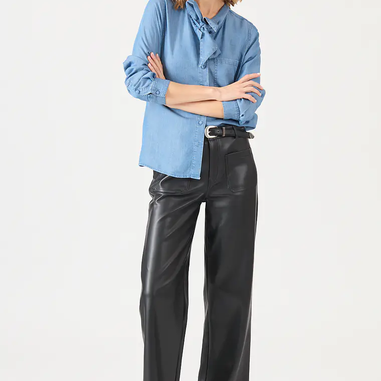PANTALON WIDE LEG NEGRO (TALLA 36 a 44) 1
