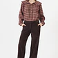 PANTALON STARIGHT DE COTELE CAFE MORO (TALLA 42) - Miniatura 1