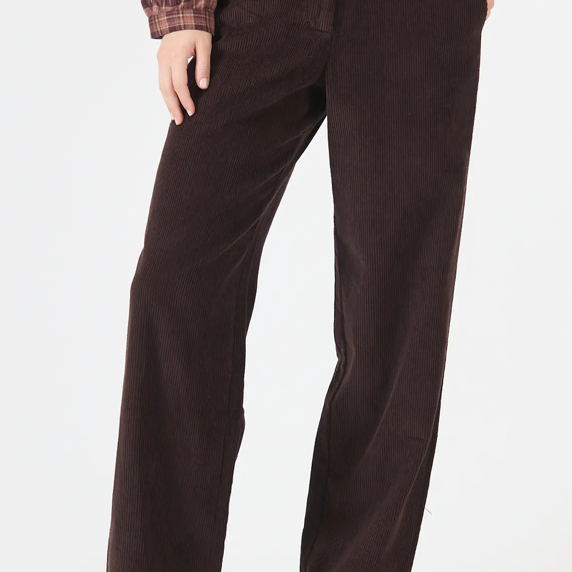 PANTALON STARIGHT DE COTELE CAFE MORO (TALLA 42) 2