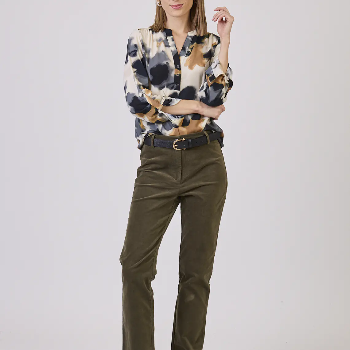 PANTALON STRAIGHT VERDE MILITAR (TALLA 40 a 44) 1