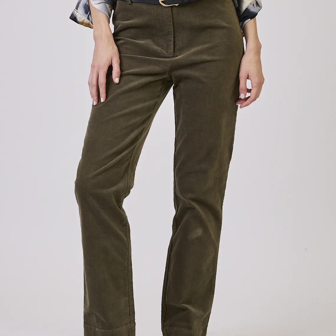 PANTALON STRAIGHT VERDE MILITAR (TALLA 40 a 44) 2