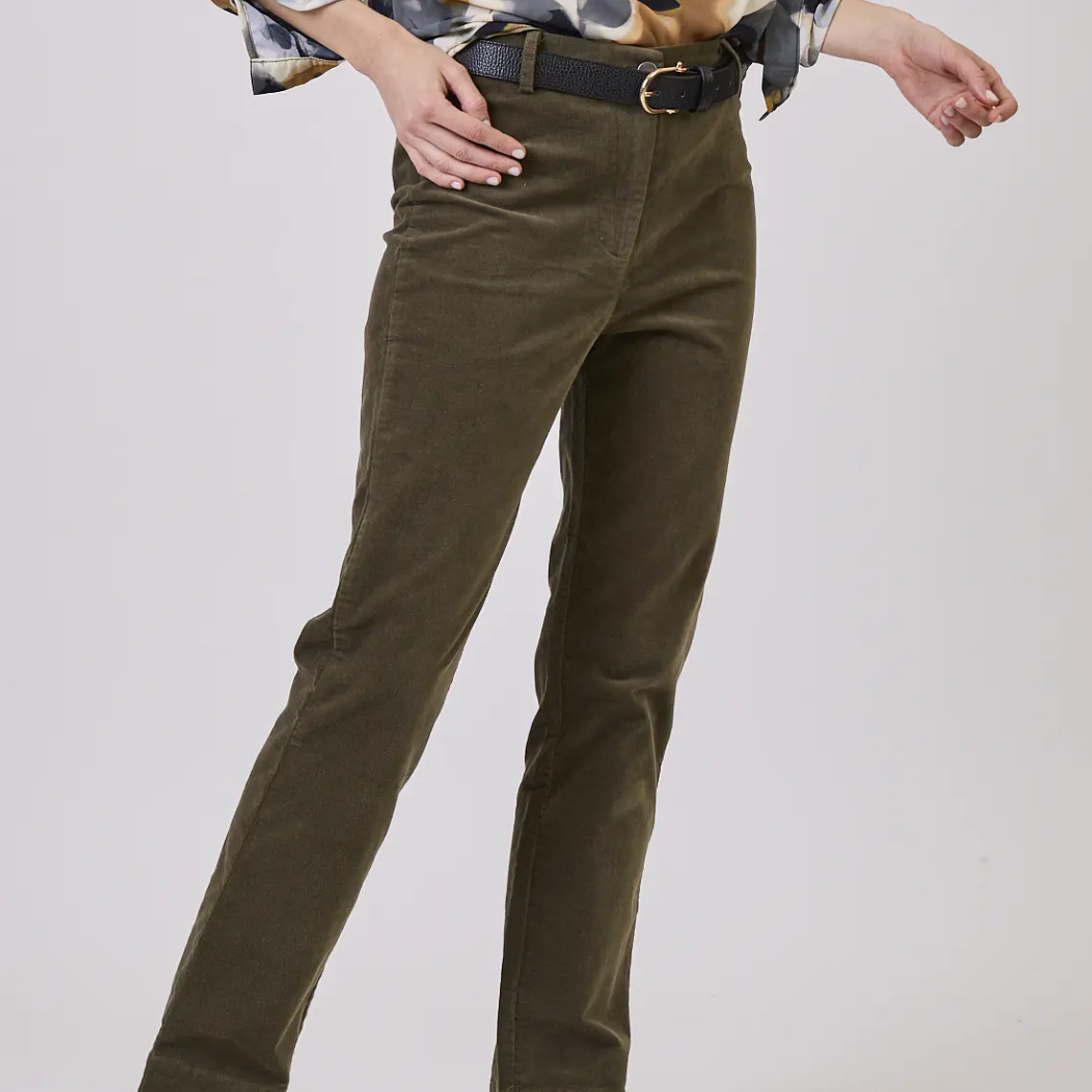 PANTALON STRAIGHT VERDE MILITAR (TALLA 40 a 44) 3