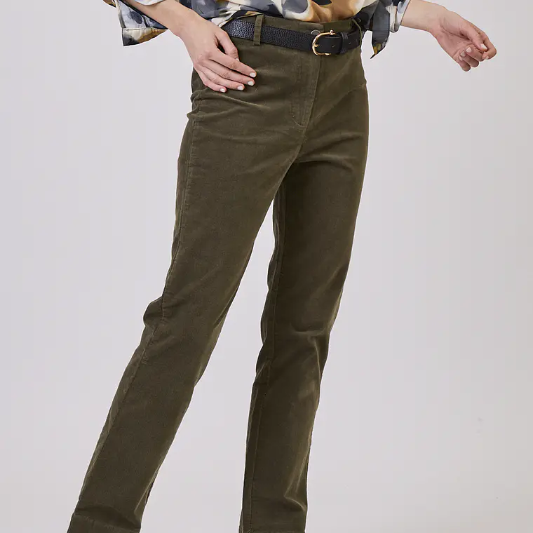 PANTALON STRAIGHT VERDE MILITAR (TALLA 40 a 44) 3