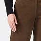 PANTALON WIDE LEG DE COTELE VERDE MUSGO (TALLA 42)  - Miniatura 4