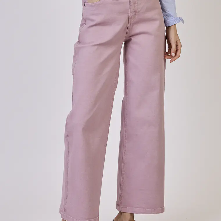 JEANS WIDE LEG ROSA (TALLA 42) 2