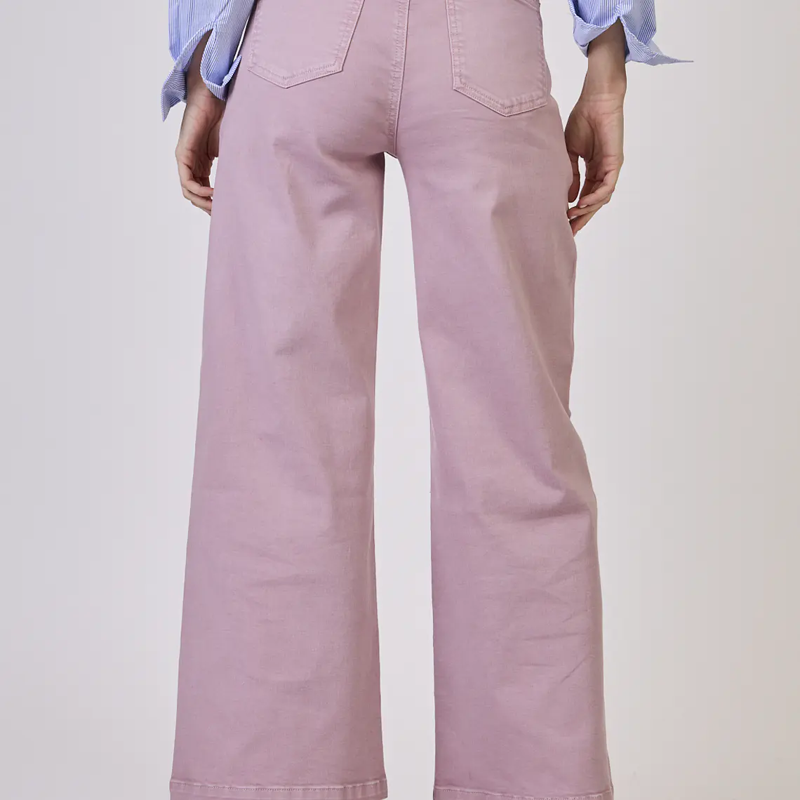 JEANS WIDE LEG ROSA (TALLA 42) 5