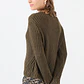 SWEATER CUELLO REDONDO CON ALPACA COLOR VERDE (TALLA S a XL) - Miniatura 3