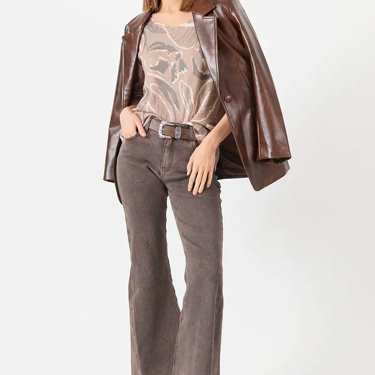 JEANS TOP FLARE CAMEL (TALLA 42 a 46) 1