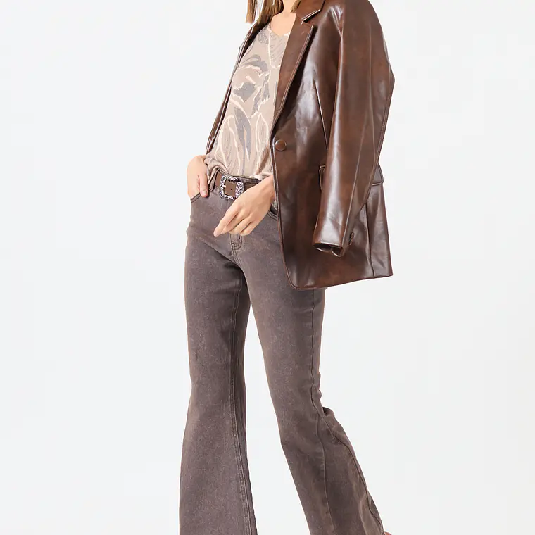 JEANS TOP FLARE CAMEL (TALLA 42 a 46) 2
